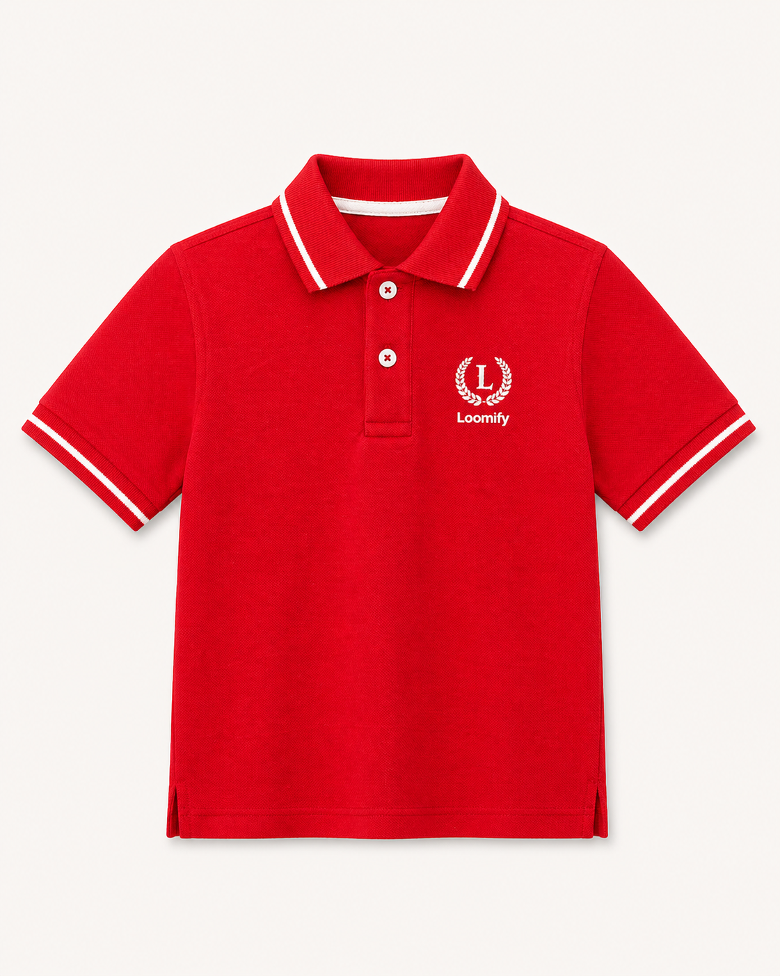 Kids Red Polo T-Shirt